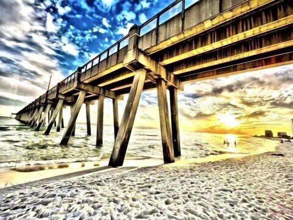 Ocean Front Penthouse Suite Panoramic Views Of Gulf,Pensacola Beach,Pier, & Bay Ngoại thất bức ảnh